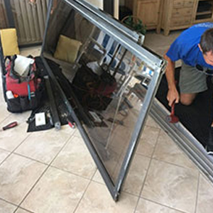 sliding glass door frame repair Woodside